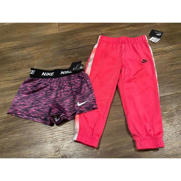 Nike Other - Nike Lot of 2 Pants and Shorts Toddler Girls NWT Sz 2T/24m